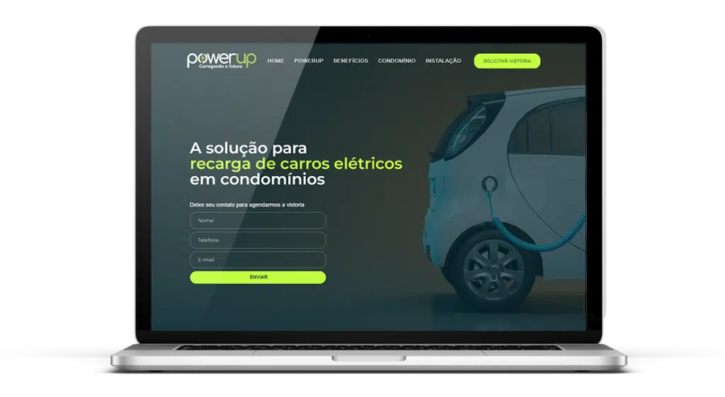 Criação de sites recarga de carros