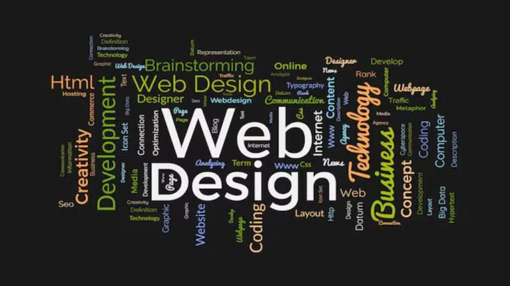 Layout letters web design